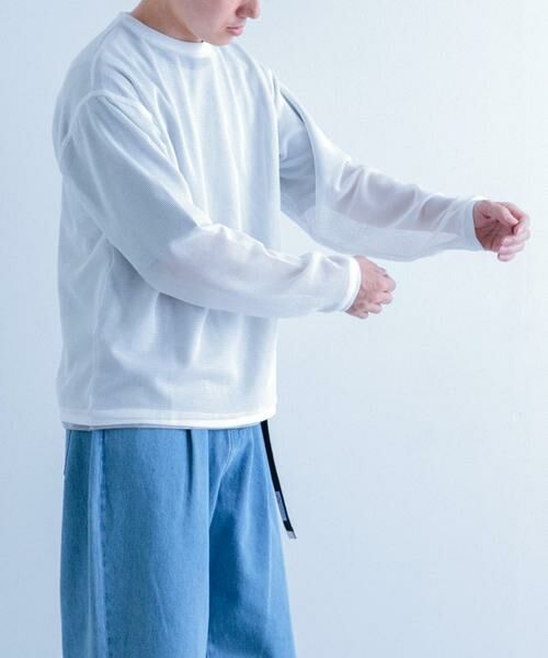 URBAN RESEARCH ITEMS / アーバンリサーチ アイテムズ Tシャツ | メッシュトップス+Tシャツ レイヤードセット | 詳細18