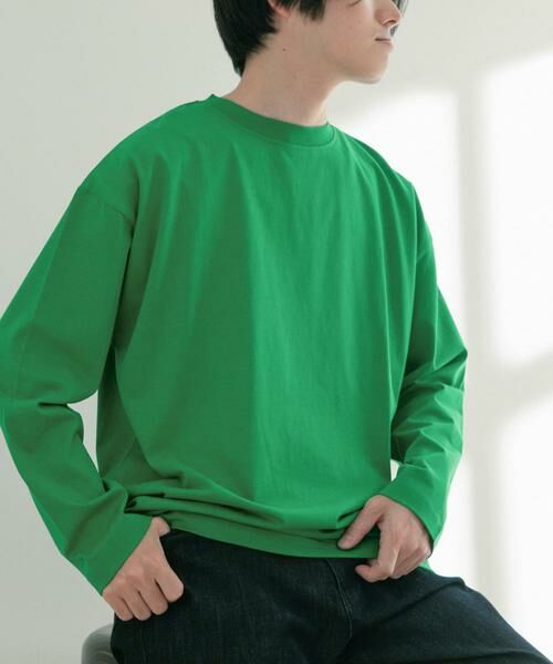 URBAN RESEARCH ITEMS / アーバンリサーチ アイテムズ Tシャツ | シルケットコットン ロングスリーブTシャツ | 詳細1