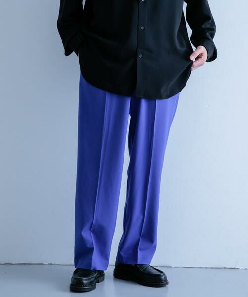 URBAN RESEARCH ITEMS / アーバンリサーチ アイテムズ その他パンツ | TRワイドスラックス(ブルー)