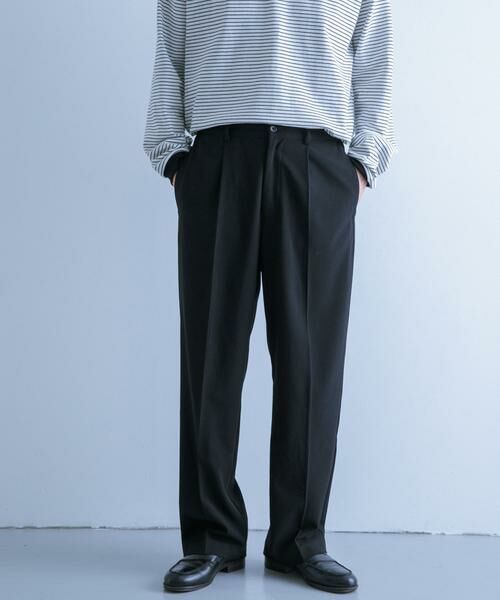 URBAN RESEARCH ITEMS / アーバンリサーチ アイテムズ その他パンツ | TRワイドスラックス(ブラック)