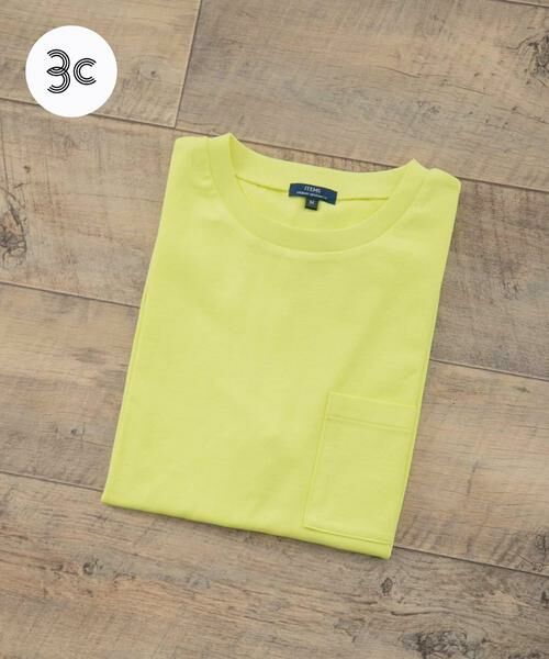 URBAN RESEARCH ITEMS / アーバンリサーチ アイテムズ Tシャツ | USAコットン ムジポケットTシャツ(イエロー)