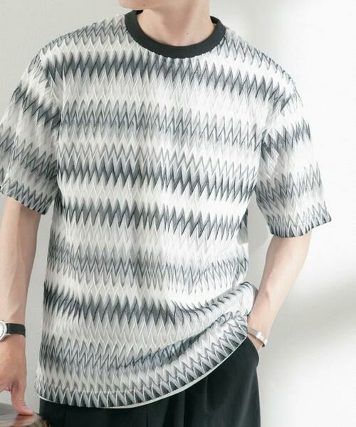 URBAN RESEARCH ITEMS / アーバンリサーチ アイテムズ Tシャツ | シアージャカードTシャツ | 詳細9