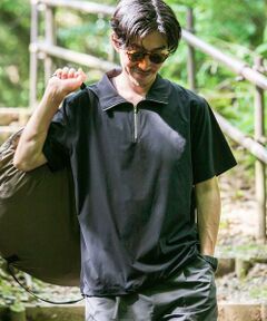 URBAN RESEARCH ITEMS / アーバンリサーチ アイテムズ Tシャツ | シルキーナイロンハーフZIP多機能トップス