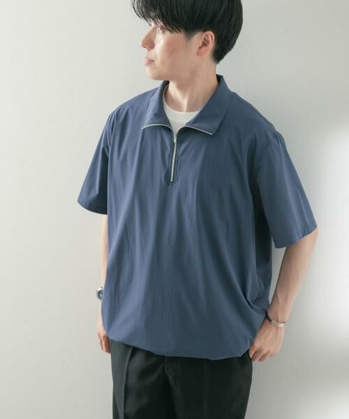 URBAN RESEARCH ITEMS / アーバンリサーチ アイテムズ Tシャツ | シルキーナイロンハーフZIP多機能トップス | 詳細2