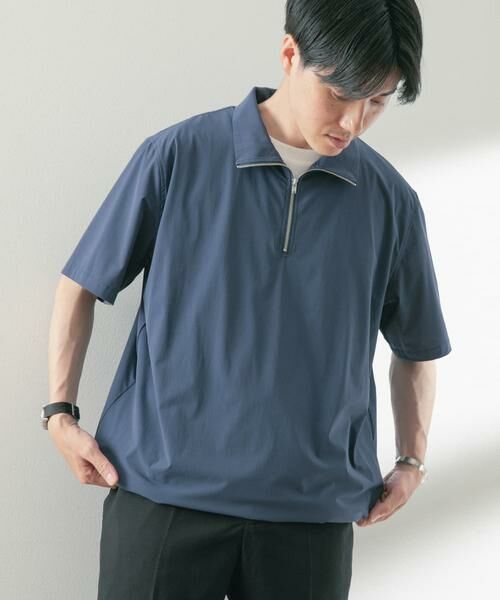 URBAN RESEARCH ITEMS / アーバンリサーチ アイテムズ Tシャツ | シルキーナイロンハーフZIP多機能トップス | 詳細3