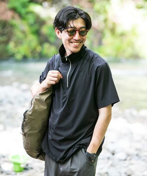 URBAN RESEARCH ITEMS / アーバンリサーチ アイテムズ Tシャツ | シルキーナイロンハーフZIP多機能トップス | 詳細10