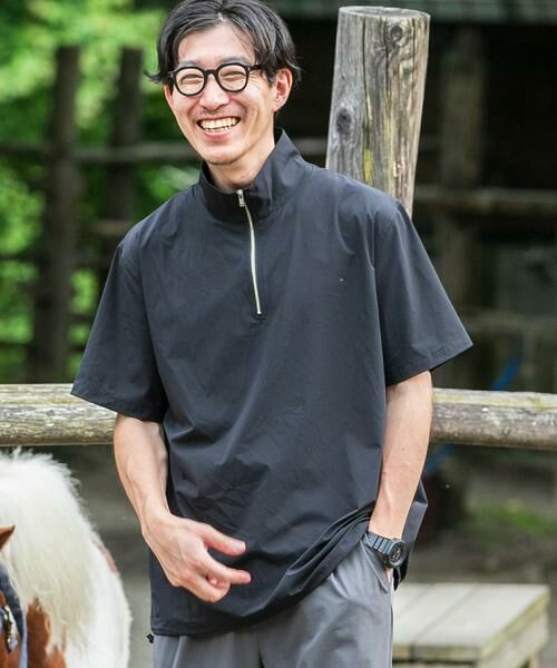 URBAN RESEARCH ITEMS / アーバンリサーチ アイテムズ Tシャツ | シルキーナイロンハーフZIP多機能トップス | 詳細11