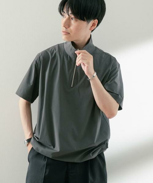 URBAN RESEARCH ITEMS / アーバンリサーチ アイテムズ Tシャツ | シルキーナイロンハーフZIP多機能トップス | 詳細24