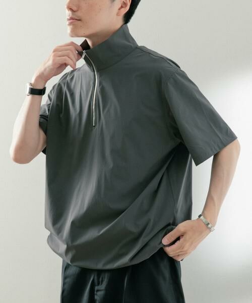 URBAN RESEARCH ITEMS / アーバンリサーチ アイテムズ Tシャツ | シルキーナイロンハーフZIP多機能トップス | 詳細25