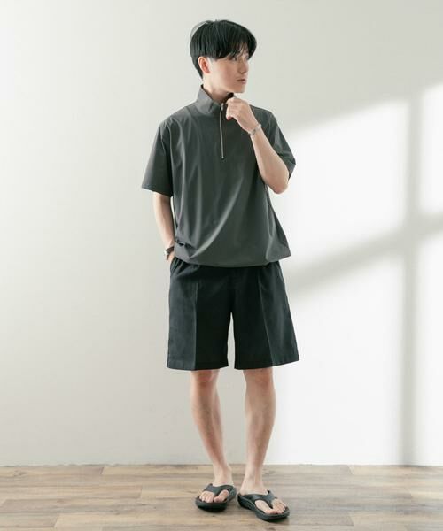 URBAN RESEARCH ITEMS / アーバンリサーチ アイテムズ Tシャツ | シルキーナイロンハーフZIP多機能トップス | 詳細29