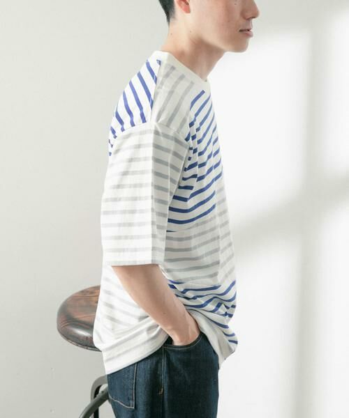 URBAN RESEARCH ITEMS / アーバンリサーチ アイテムズ Tシャツ | クレイジーボーダーショートスリーブTシャツ | 詳細2