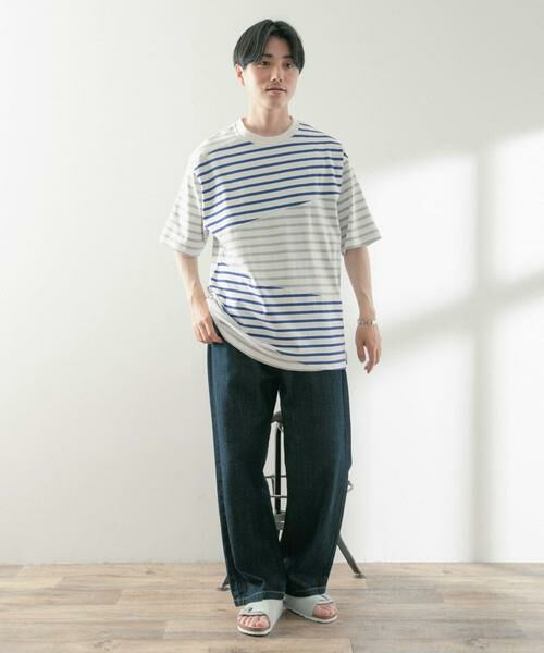 URBAN RESEARCH ITEMS / アーバンリサーチ アイテムズ Tシャツ | クレイジーボーダーショートスリーブTシャツ | 詳細3