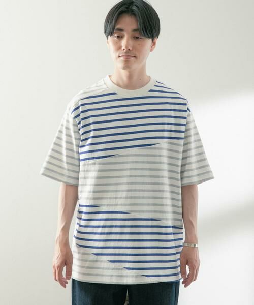 URBAN RESEARCH ITEMS / アーバンリサーチ アイテムズ Tシャツ | クレイジーボーダーショートスリーブTシャツ | 詳細4