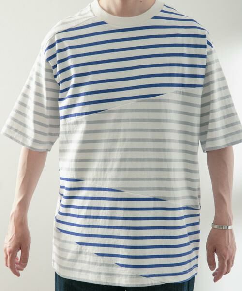 URBAN RESEARCH ITEMS / アーバンリサーチ アイテムズ Tシャツ | クレイジーボーダーショートスリーブTシャツ | 詳細9