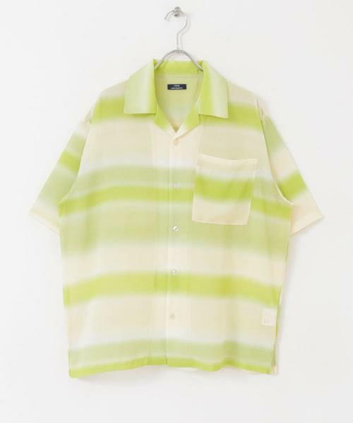 URBAN RESEARCH ITEMS / アーバンリサーチ アイテムズ シャツ・ブラウス | プリントボーダー 半袖シアーシャツ | 詳細3