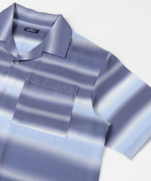 URBAN RESEARCH ITEMS / アーバンリサーチ アイテムズ シャツ・ブラウス | プリントボーダー 半袖シアーシャツ | 詳細10