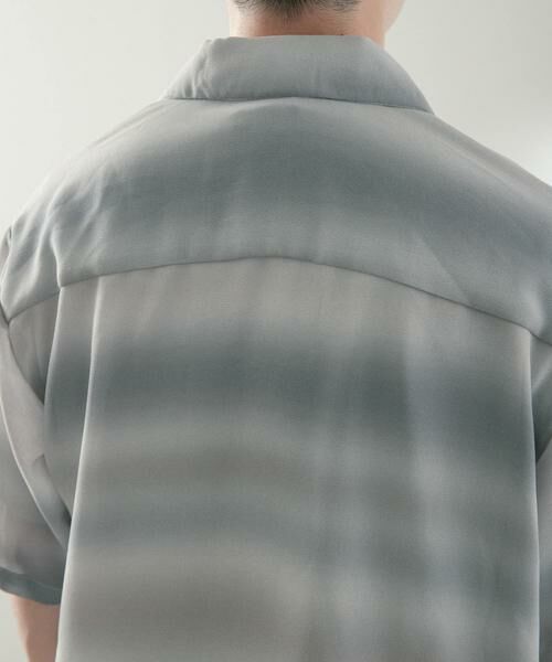URBAN RESEARCH ITEMS / アーバンリサーチ アイテムズ シャツ・ブラウス | プリントボーダー 半袖シアーシャツ | 詳細23