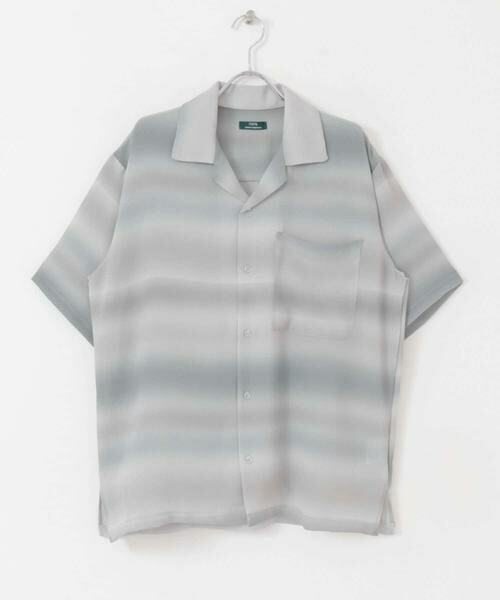 URBAN RESEARCH ITEMS / アーバンリサーチ アイテムズ シャツ・ブラウス | プリントボーダー 半袖シアーシャツ | 詳細24