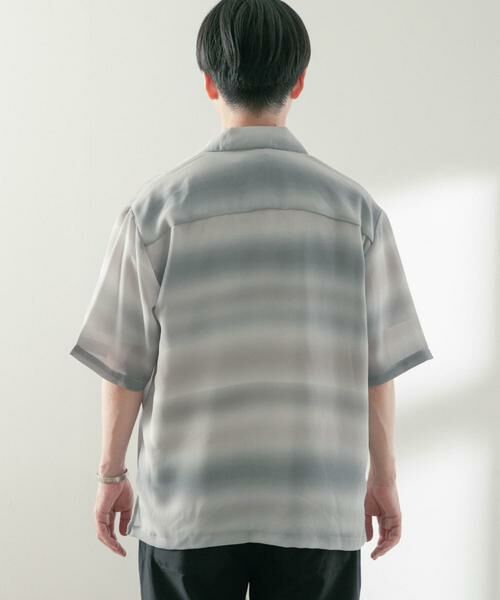 URBAN RESEARCH ITEMS / アーバンリサーチ アイテムズ シャツ・ブラウス | プリントボーダー 半袖シアーシャツ | 詳細17
