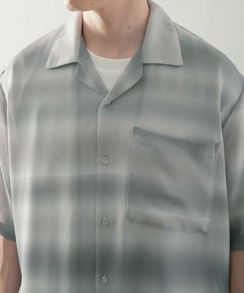 URBAN RESEARCH ITEMS / アーバンリサーチ アイテムズ シャツ・ブラウス | プリントボーダー 半袖シアーシャツ | 詳細18
