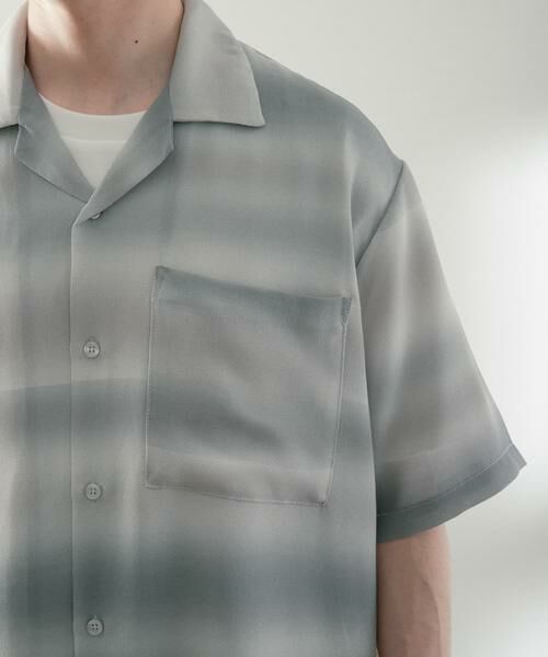 URBAN RESEARCH ITEMS / アーバンリサーチ アイテムズ シャツ・ブラウス | プリントボーダー 半袖シアーシャツ | 詳細19