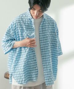 URBAN RESEARCH ITEMS / アーバンリサーチ アイテムズ シャツ・ブラウス | シアサッカーチェック ショートスリーブシャツ