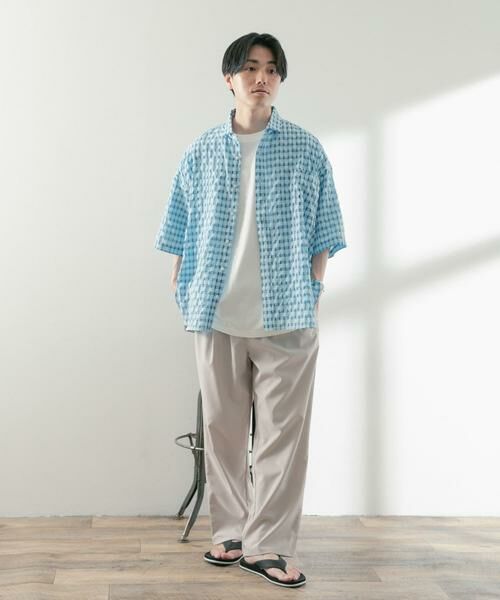 URBAN RESEARCH ITEMS / アーバンリサーチ アイテムズ シャツ・ブラウス | シアサッカーチェック ショートスリーブシャツ | 詳細11