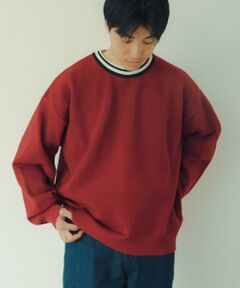 URBAN RESEARCH ITEMS / アーバンリサーチ アイテムズ Tシャツ | 衿ライン メッシュクルーネック プルオーバー