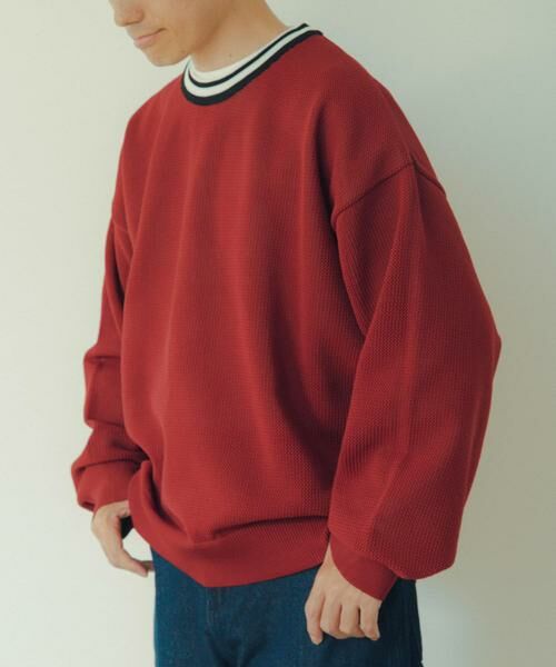 URBAN RESEARCH ITEMS / アーバンリサーチ アイテムズ Tシャツ | 衿ライン メッシュクルーネック プルオーバー | 詳細2