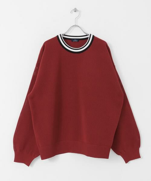 URBAN RESEARCH ITEMS / アーバンリサーチ アイテムズ Tシャツ | 衿ライン メッシュクルーネック プルオーバー | 詳細7