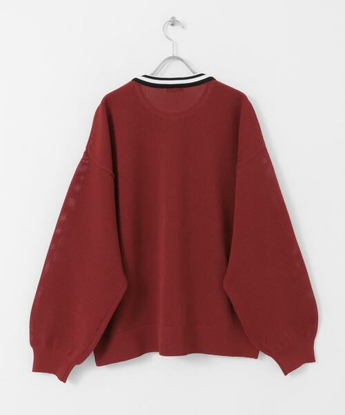 URBAN RESEARCH ITEMS / アーバンリサーチ アイテムズ Tシャツ | 衿ライン メッシュクルーネック プルオーバー | 詳細9