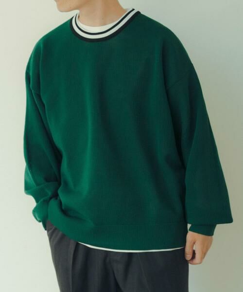 URBAN RESEARCH ITEMS / アーバンリサーチ アイテムズ Tシャツ | 衿ライン メッシュクルーネック プルオーバー | 詳細11