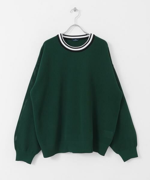 URBAN RESEARCH ITEMS / アーバンリサーチ アイテムズ Tシャツ | 衿ライン メッシュクルーネック プルオーバー | 詳細21