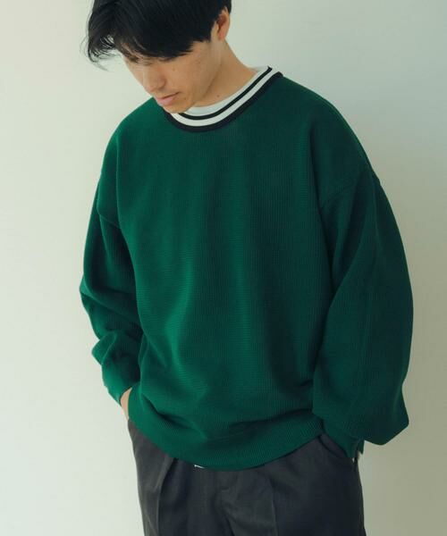 URBAN RESEARCH ITEMS / アーバンリサーチ アイテムズ Tシャツ | 衿ライン メッシュクルーネック プルオーバー | 詳細12