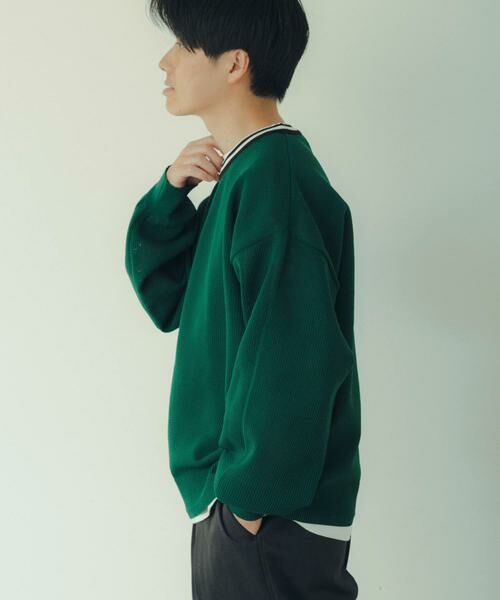 URBAN RESEARCH ITEMS / アーバンリサーチ アイテムズ Tシャツ | 衿ライン メッシュクルーネック プルオーバー | 詳細13