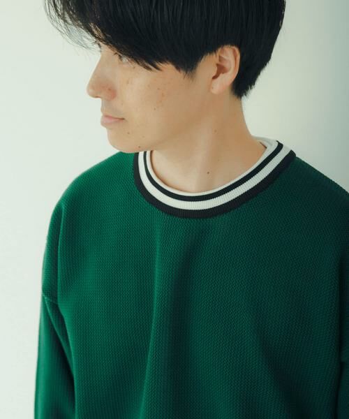 URBAN RESEARCH ITEMS / アーバンリサーチ アイテムズ Tシャツ | 衿ライン メッシュクルーネック プルオーバー | 詳細19