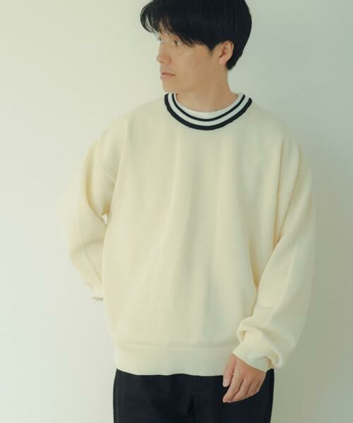 URBAN RESEARCH ITEMS / アーバンリサーチ アイテムズ Tシャツ | 衿ライン メッシュクルーネック プルオーバー | 詳細24