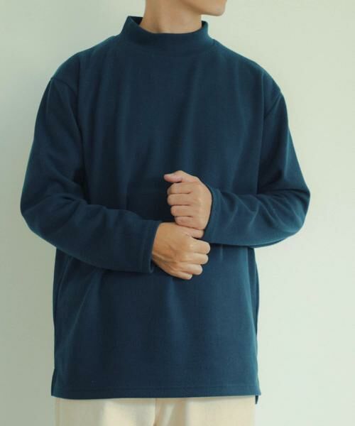 URBAN RESEARCH ITEMS / アーバンリサーチ アイテムズ Tシャツ | ハイネックリブカットソー(ブルー)