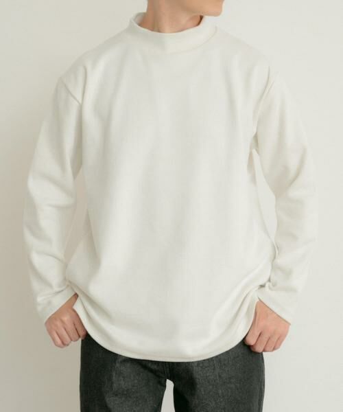 URBAN RESEARCH ITEMS / アーバンリサーチ アイテムズ Tシャツ | ハイネックリブカットソー(オフホワイト)