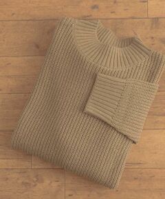 URBAN RESEARCH ITEMS / アーバンリサーチ アイテムズ ニット・セーター | マシンウォッシャブル 片畦モックネックニット