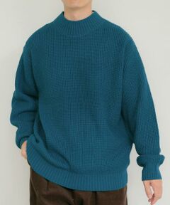 URBAN RESEARCH ITEMS / アーバンリサーチ アイテムズ ニット・セーター | マシンウォッシャブル 片畦モックネックニット