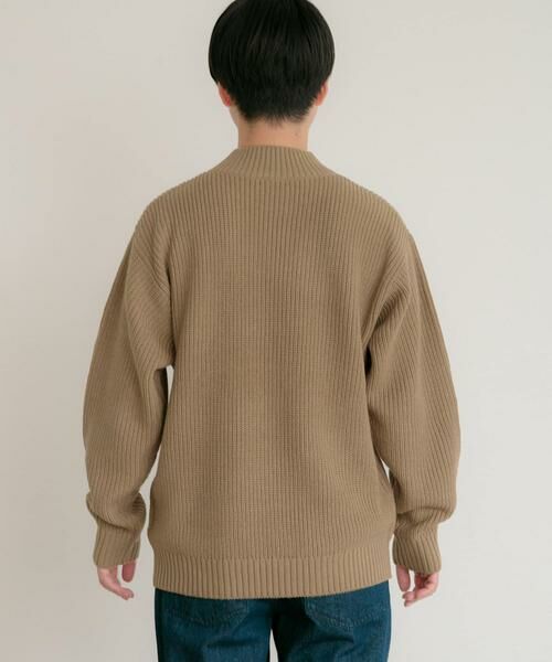 URBAN RESEARCH ITEMS / アーバンリサーチ アイテムズ ニット・セーター | マシンウォッシャブル 片畦モックネックニット | 詳細10