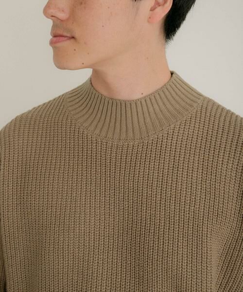 URBAN RESEARCH ITEMS / アーバンリサーチ アイテムズ ニット・セーター | マシンウォッシャブル 片畦モックネックニット | 詳細11