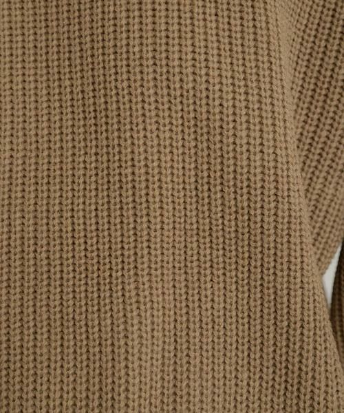 URBAN RESEARCH ITEMS / アーバンリサーチ アイテムズ ニット・セーター | マシンウォッシャブル 片畦モックネックニット | 詳細12