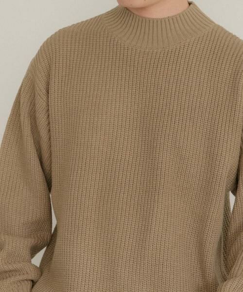 URBAN RESEARCH ITEMS / アーバンリサーチ アイテムズ ニット・セーター | マシンウォッシャブル 片畦モックネックニット | 詳細2