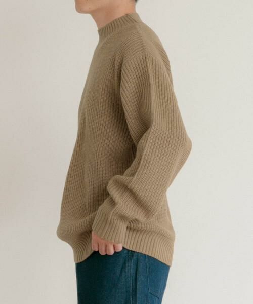 URBAN RESEARCH ITEMS / アーバンリサーチ アイテムズ ニット・セーター | マシンウォッシャブル 片畦モックネックニット | 詳細5