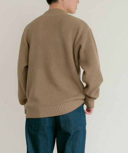 URBAN RESEARCH ITEMS / アーバンリサーチ アイテムズ ニット・セーター | マシンウォッシャブル 片畦モックネックニット | 詳細6