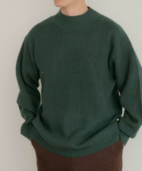URBAN RESEARCH ITEMS / アーバンリサーチ アイテムズ ニット・セーター | マシンウォッシャブル 片畦モックネックニット | 詳細18