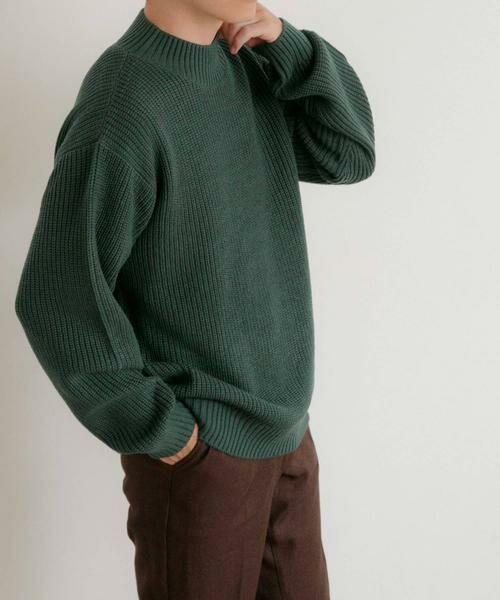 URBAN RESEARCH ITEMS / アーバンリサーチ アイテムズ ニット・セーター | マシンウォッシャブル 片畦モックネックニット | 詳細19