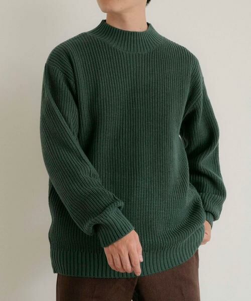 URBAN RESEARCH ITEMS / アーバンリサーチ アイテムズ ニット・セーター | マシンウォッシャブル 片畦モックネックニット | 詳細20